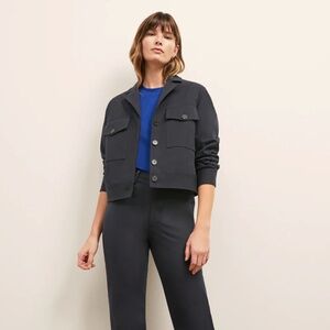 M.M. LaFleur The Rhoda Jacket - Eco Better Than Denim in Ink Size XS